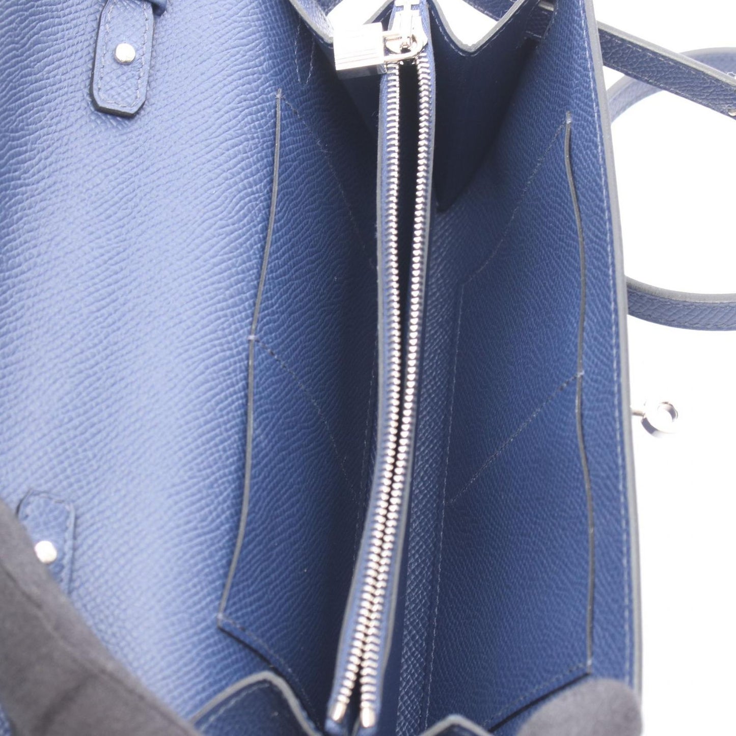 Hermes Shoulder Bag Kelly Tougo Blue Leather Calf Saffiano — view 3