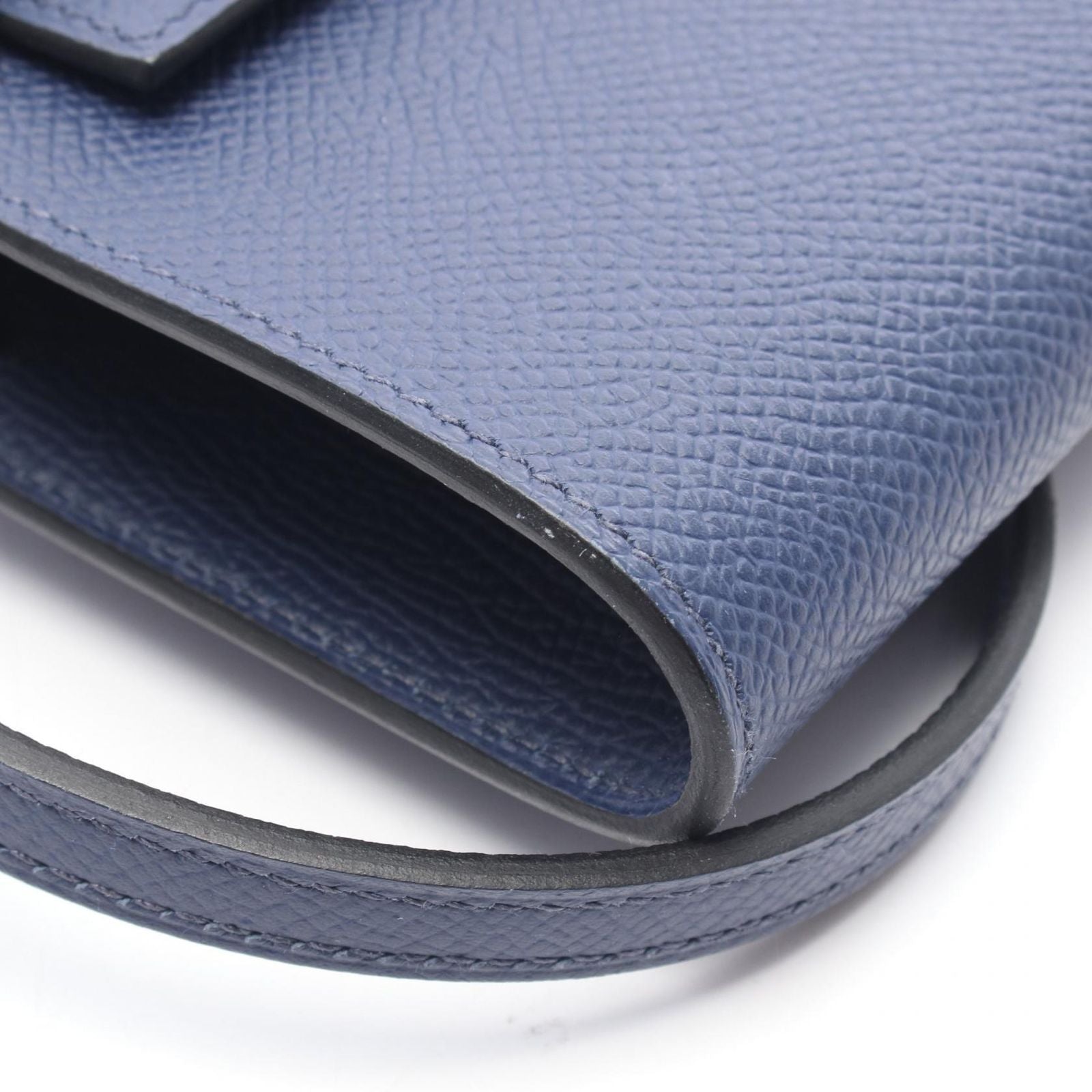 Hermes Shoulder Bag Kelly Tougo Blue Leather Calf Saffiano — view 7