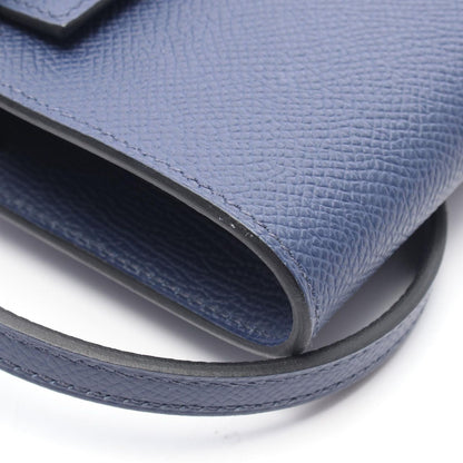 Hermes Shoulder Bag Kelly Tougo Blue Leather Calf Saffiano — view 7