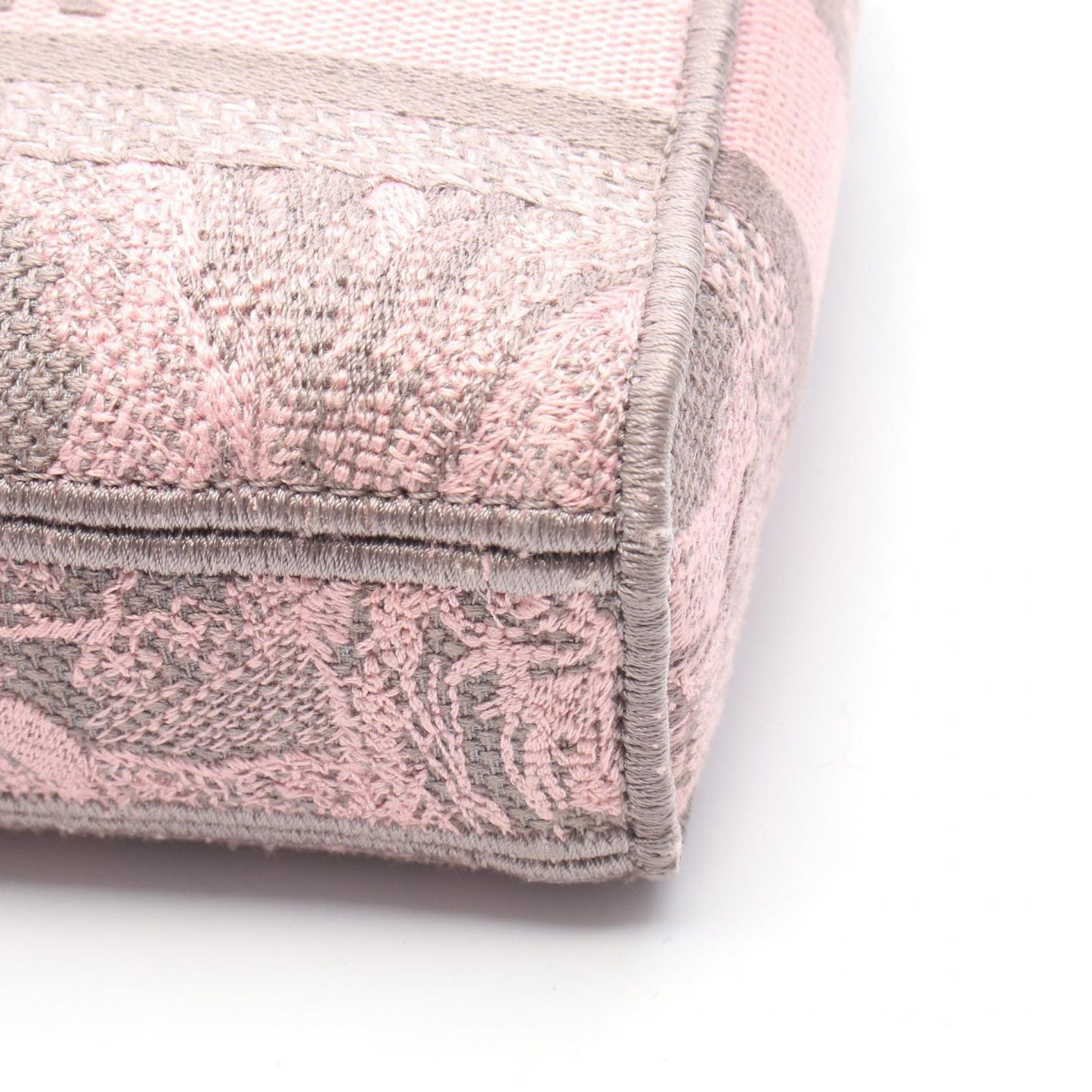 Dior Handbag Lady D-joy 2-Way Pink Gray Canvas — view 5