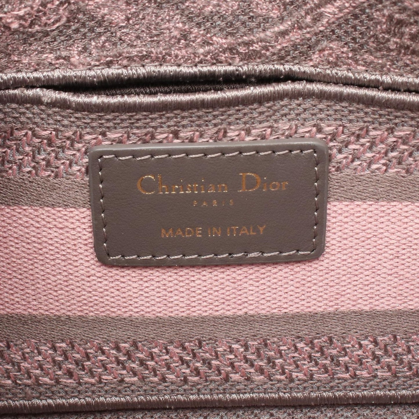Dior Handbag Lady D-joy 2-Way Pink Gray Canvas — view 4