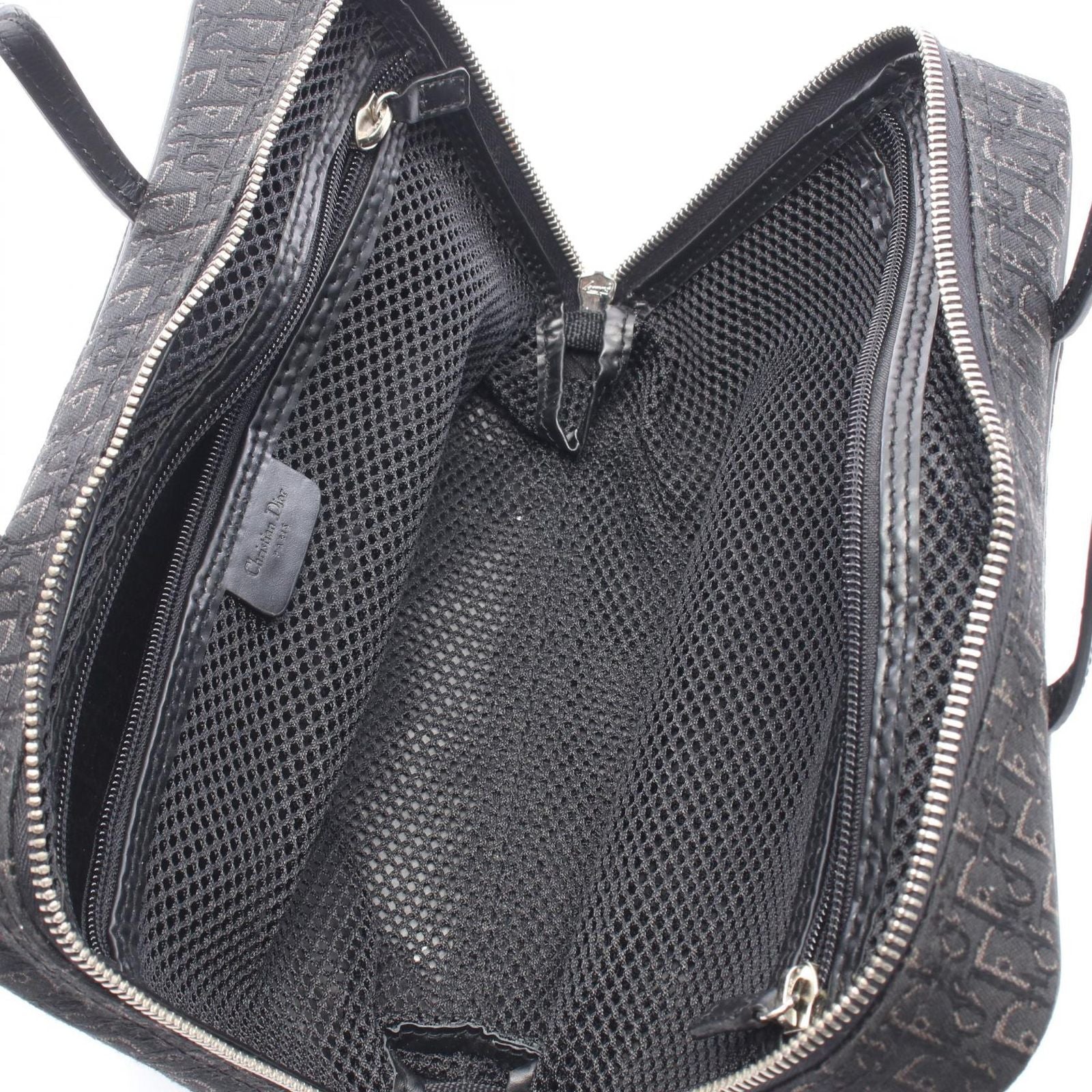 Dior Handbag Street Chic Trotter Black Canvas Leather — view 3