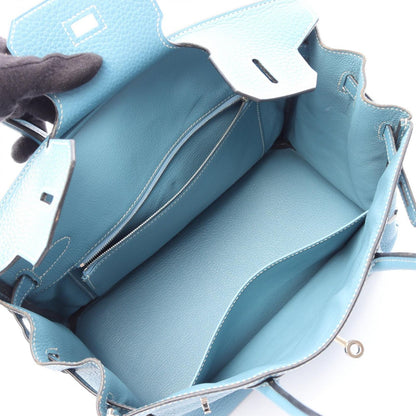 Hermes Handbag Birkin 30 Blue Jean Leather — view 3