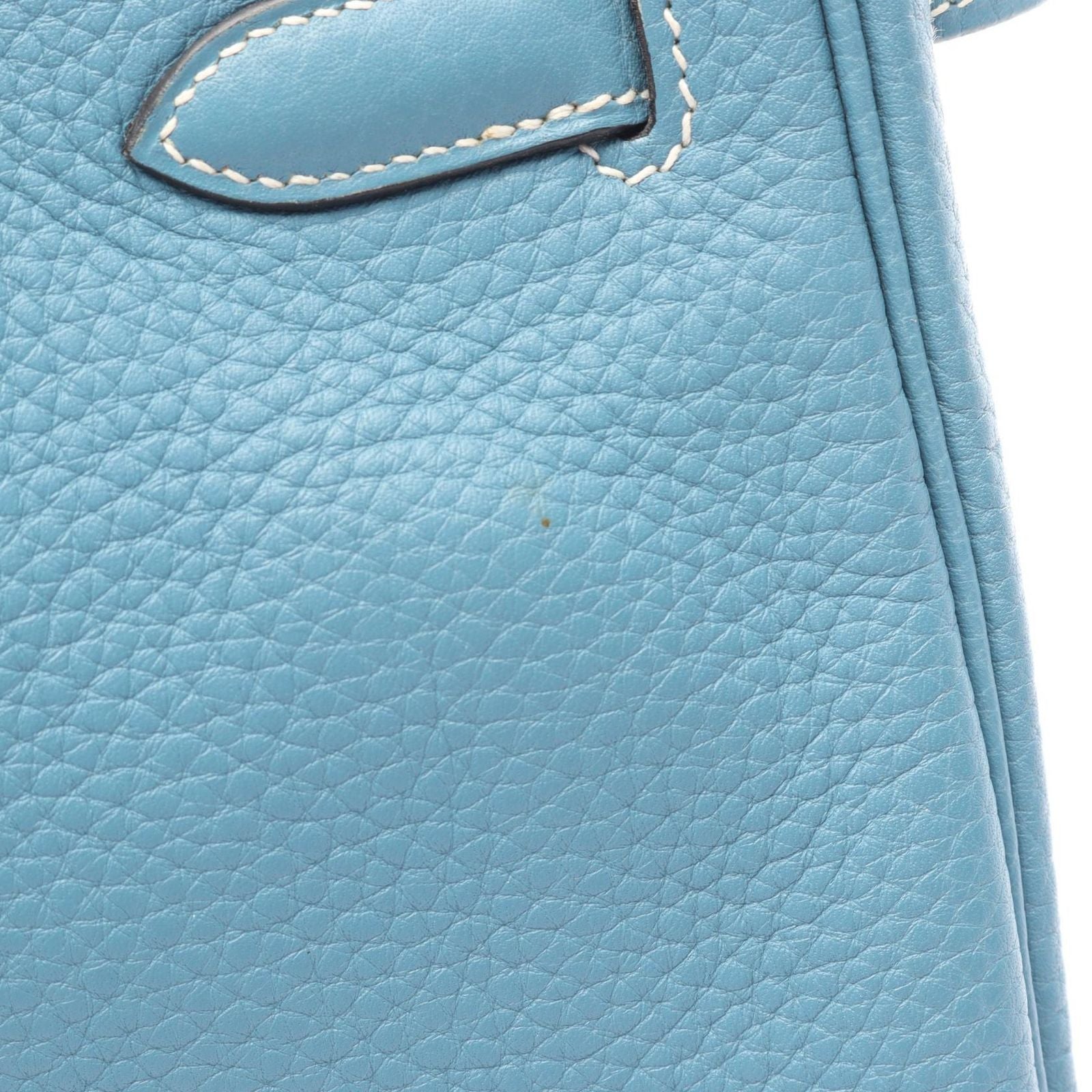 Hermes Handbag Birkin 30 Blue Jean Leather — view 9
