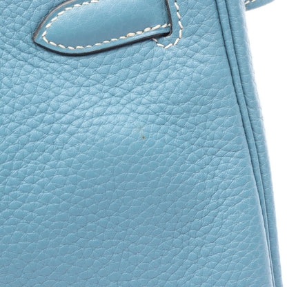 Hermes Handbag Birkin 30 Blue Jean Leather — view 9