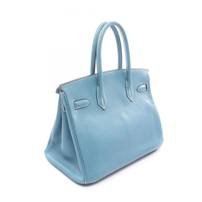 Hermes Handbag Birkin 30 Blue Jean Leather — view 2