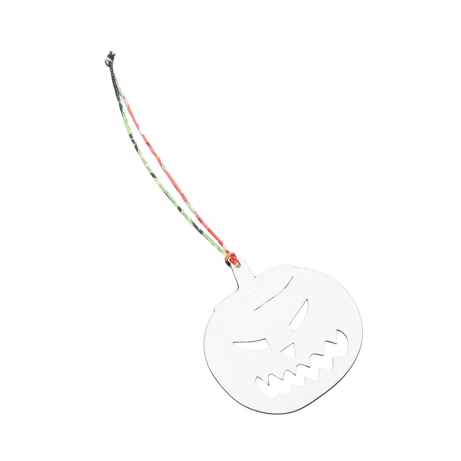 Hermes Charm Petit Ash Jack O'lantern Candy White Pumpkin Keychain — view 2