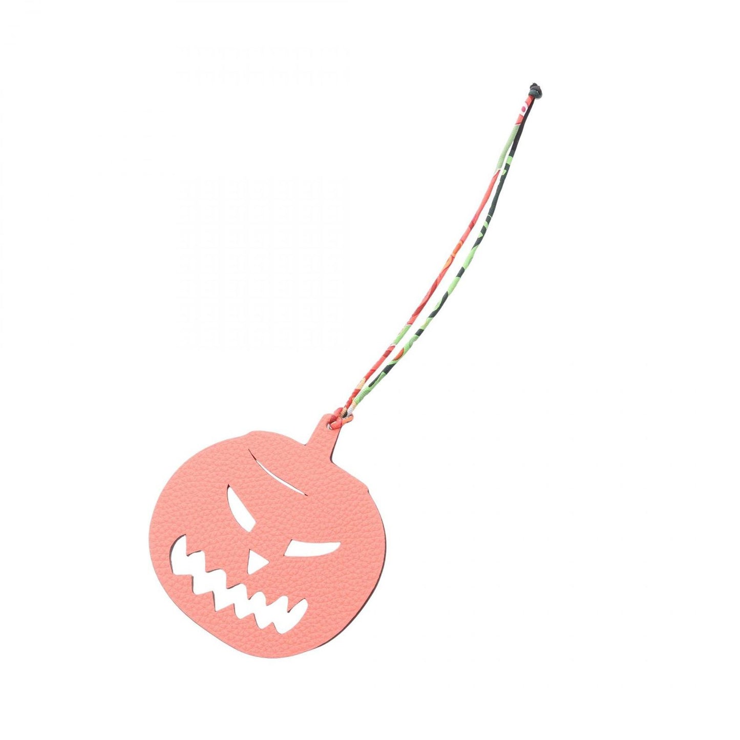 Hermes Charm Petit Ash Jack O'lantern Candy White Pumpkin Keychain