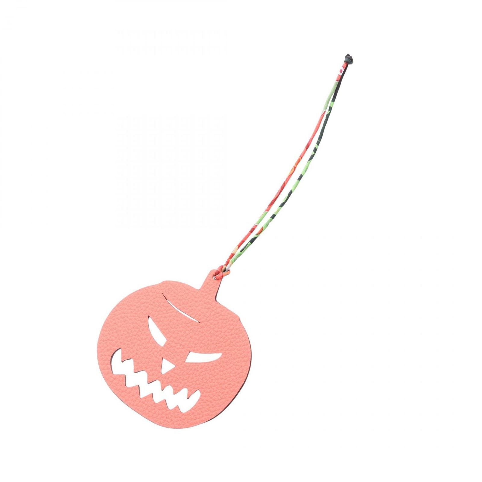 Hermes Charm Petit Ash Jack O'lantern Candy White Pumpkin Keychain