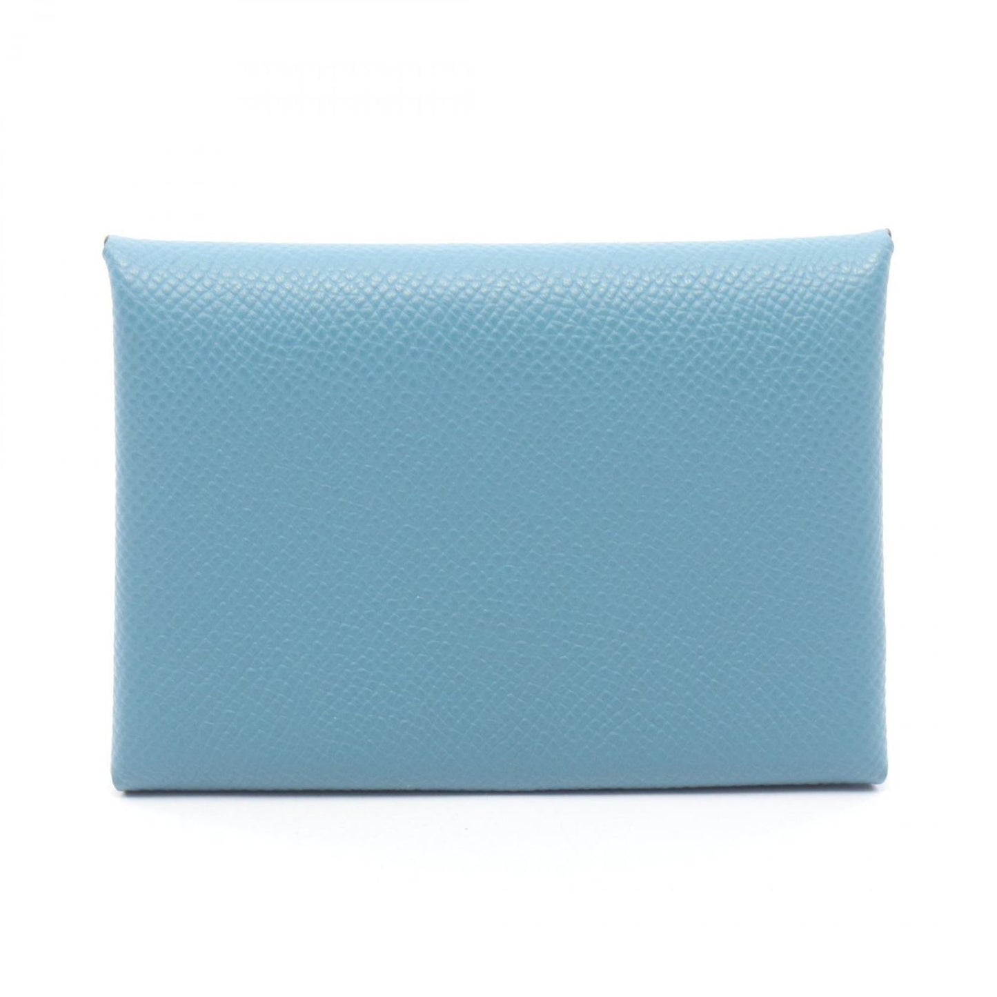 Hermes Coin Case Calvi Duo New Blue Jean Leather Calf