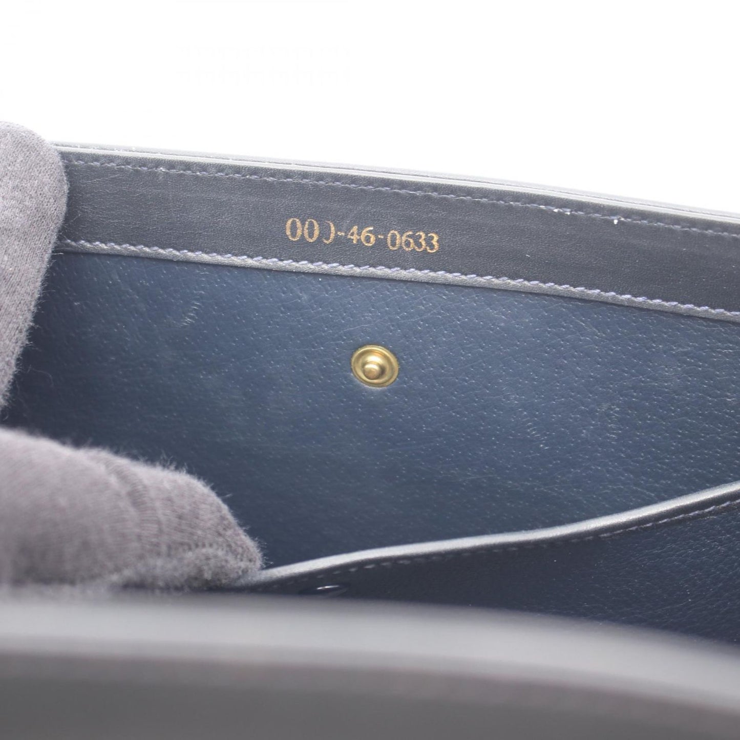 Gucci Handbag Vintage Bamboo 2-Way 000 46 Navy Leather Shoulder — view 5