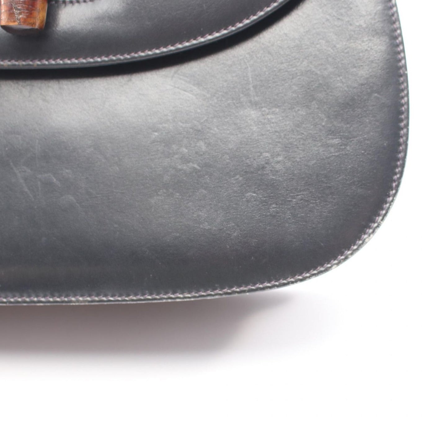 Gucci Handbag Vintage Bamboo 2-Way 000 46 Navy Leather Shoulder — view 7