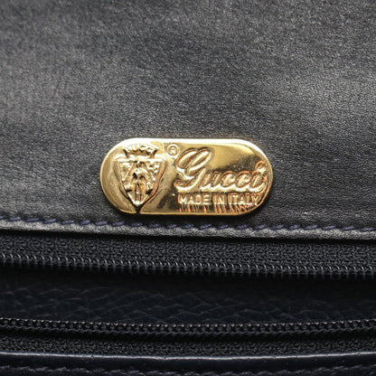 Gucci Handbag Vintage Bamboo 2-Way 000 46 Navy Leather Shoulder — view 4