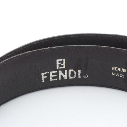 Fendi Belt Zucca Gold Canvas Leather — view 4