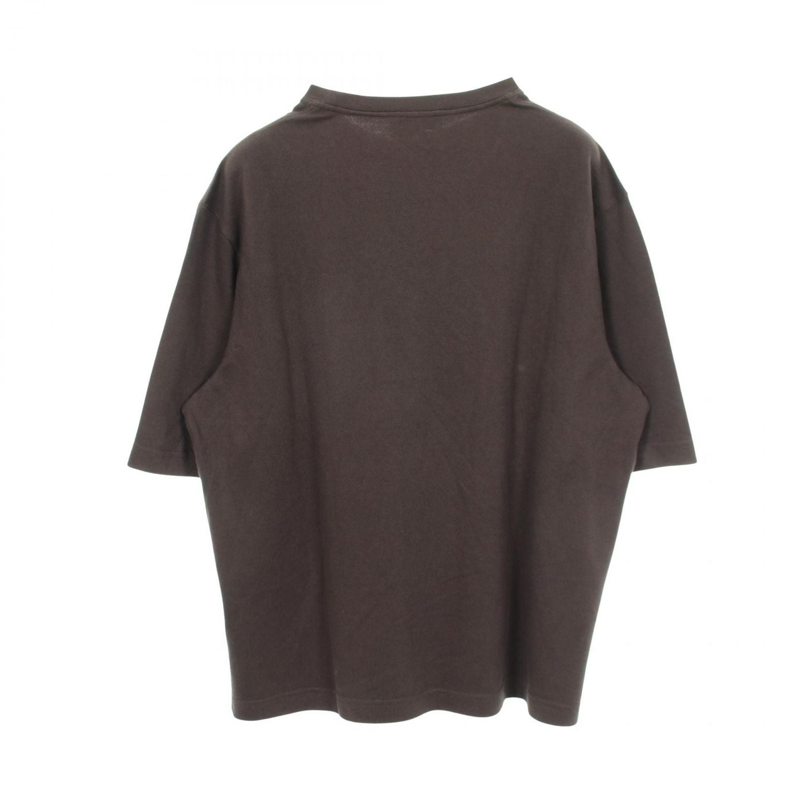 Hermes Short Sleeve T-Shirt Leather Patch Crew Neck Cotton — view 2