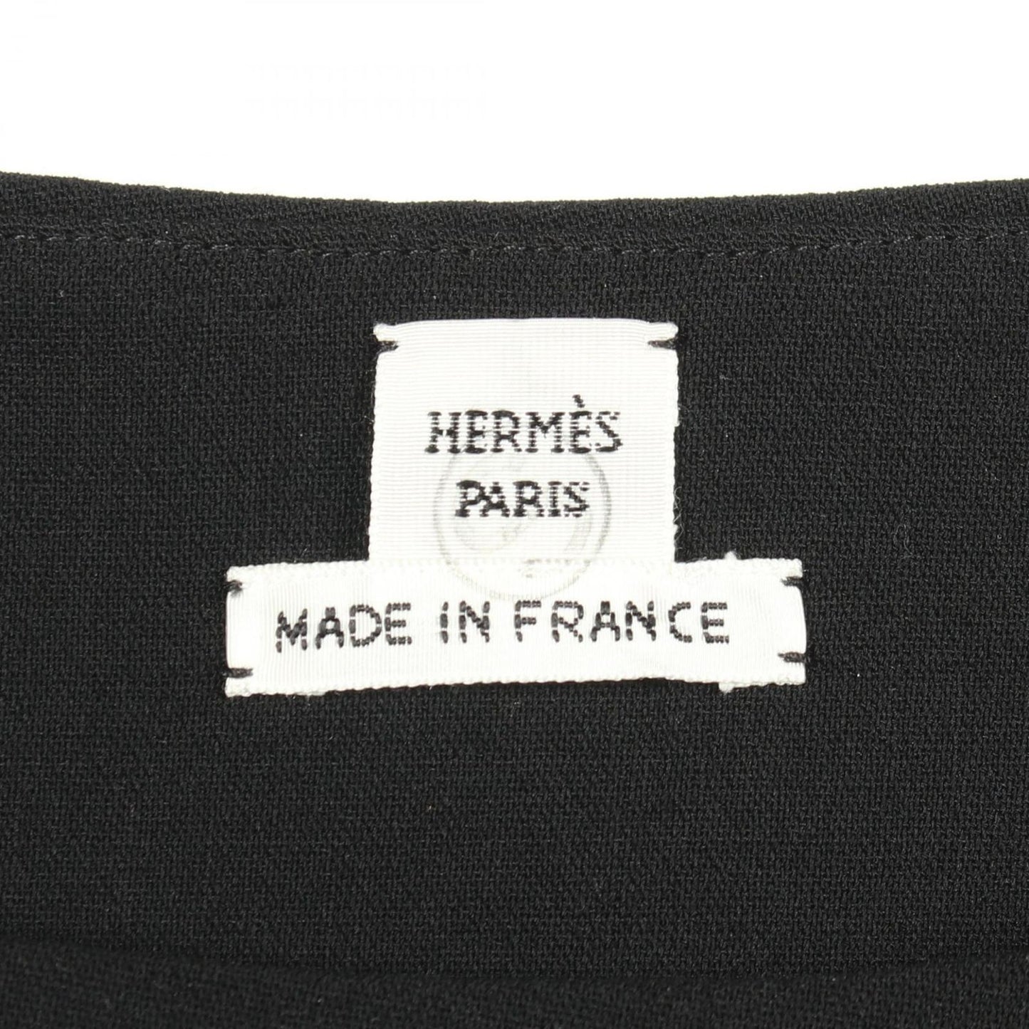 Hermes Dress Asymmetric Sleeveless Wool — view 3