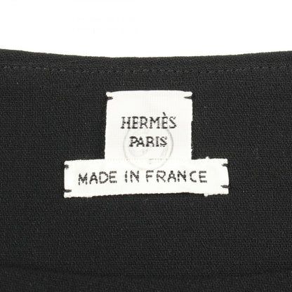 Hermes Dress Asymmetric Sleeveless Wool — view 3