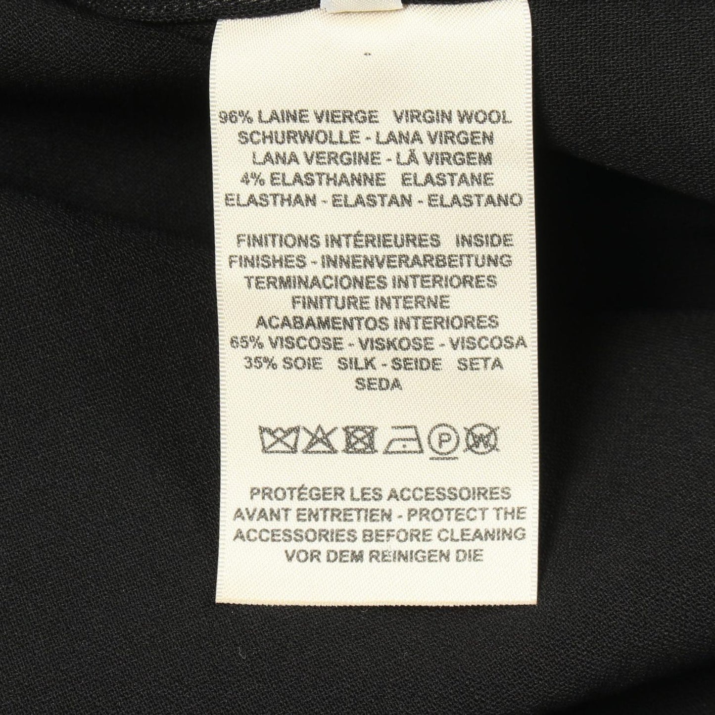 Hermes Dress Asymmetric Sleeveless Wool — view 4
