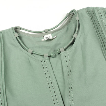 Hermes Blouse Ruffle Silk Cotton — view 6