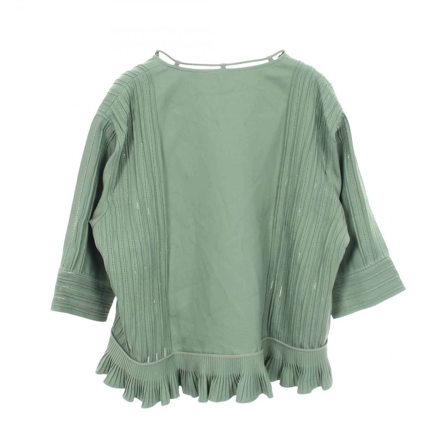 Hermes Blouse Ruffle Silk Cotton — view 2