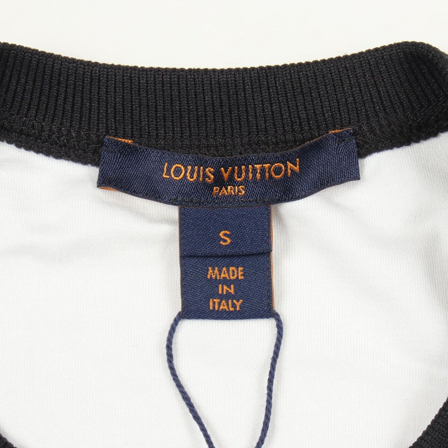 Louis Vuitton Dress Graphic Print Statement Sequin Short Sleeve Ek0 Cotton — view 3