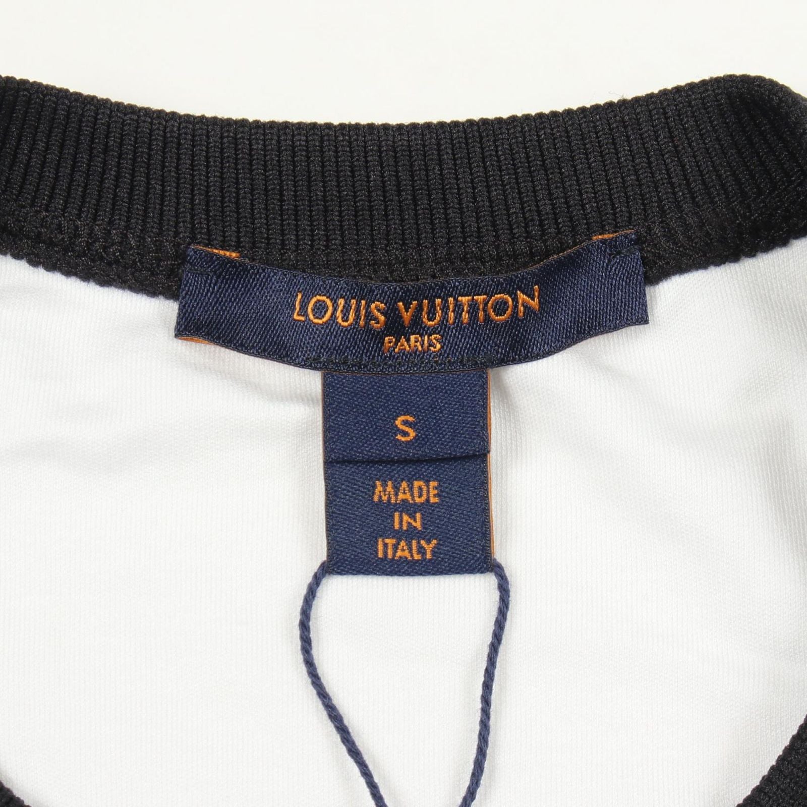 Louis Vuitton Dress Graphic Print Statement Sequin Short Sleeve Ek0 Cotton — view 3