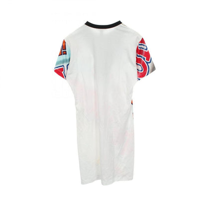 Louis Vuitton Dress Graphic Print Statement Sequin Short Sleeve Ek0 Cotton — view 2