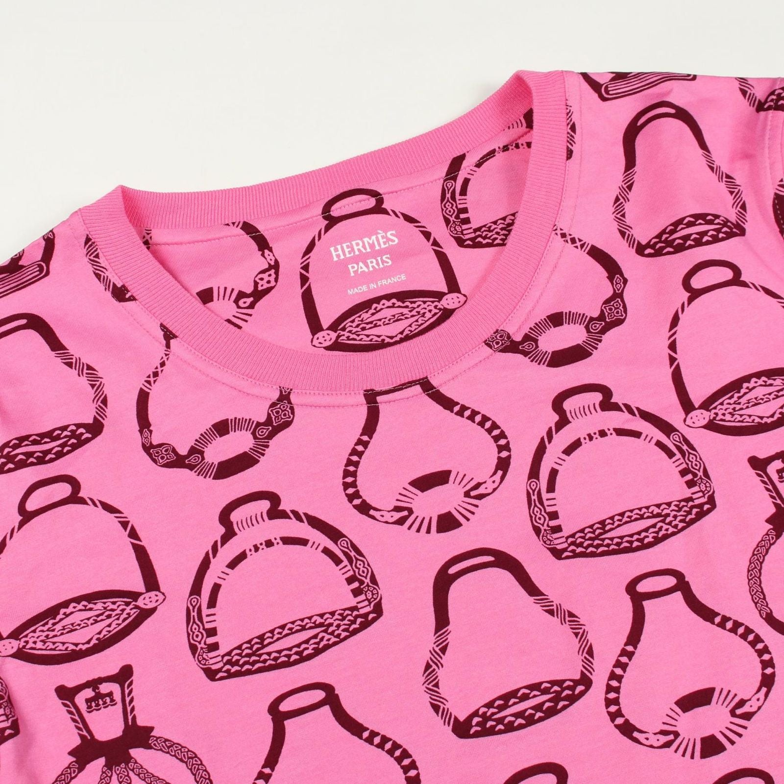 Hermes Short Sleeve T-Shirt Fantaisie D'etrier Cotton — view 5