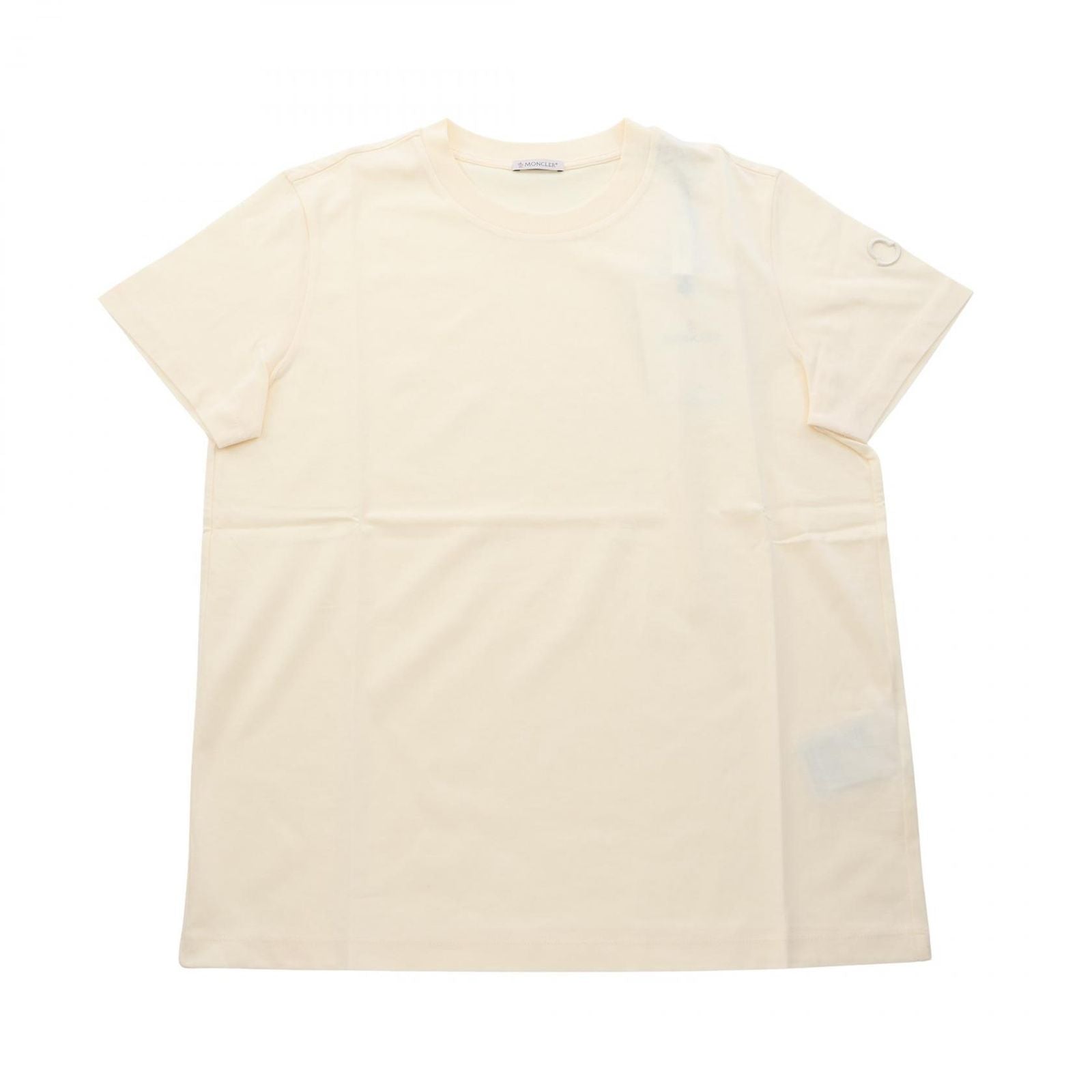Moncler Short Sleeve T-Shirt White Cotton