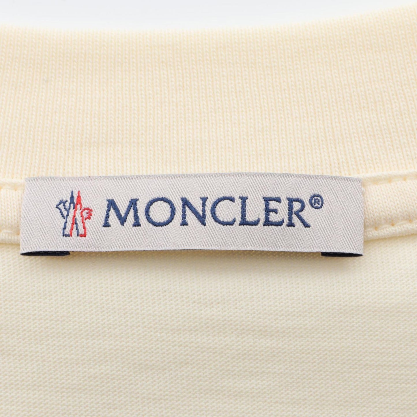Moncler Short Sleeve T-Shirt White Cotton — view 3