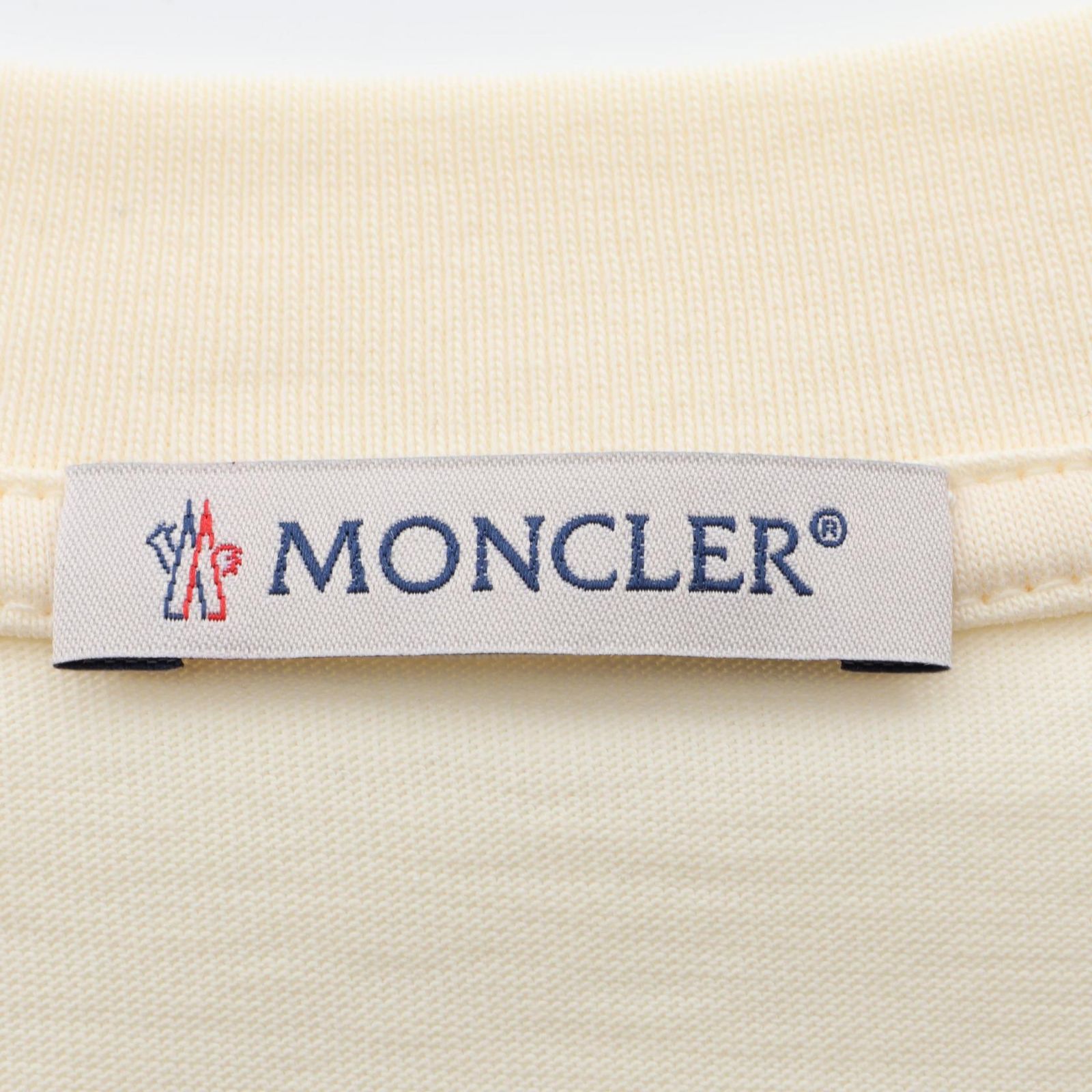 Moncler Short Sleeve T-Shirt White Cotton — view 3