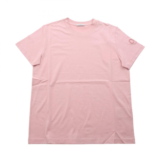 Moncler Short Sleeve T-Shirt Pink Cotton