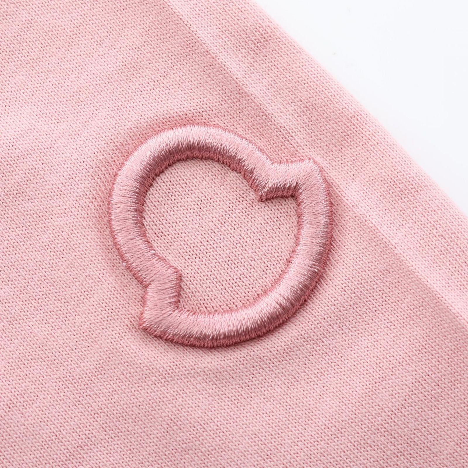 Moncler Short Sleeve T-Shirt Pink Cotton — view 6