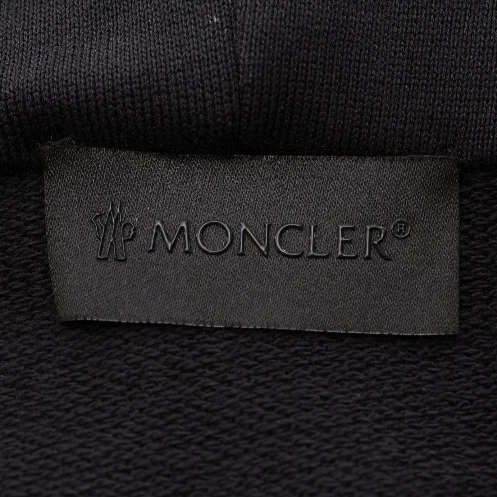 Moncler Hoodie Black Cotton Sweatshirt — view 3