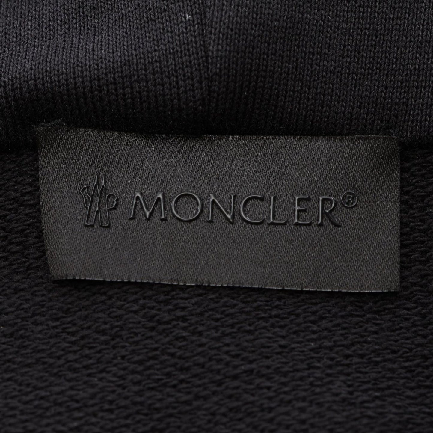 Moncler Hoodie Black Cotton Sweatshirt — view 3