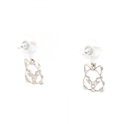 Chanel Earrings CC Logo Cat Stainless Steel — view 2