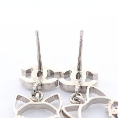 Chanel Earrings CC Logo Cat Stainless Steel — view 5
