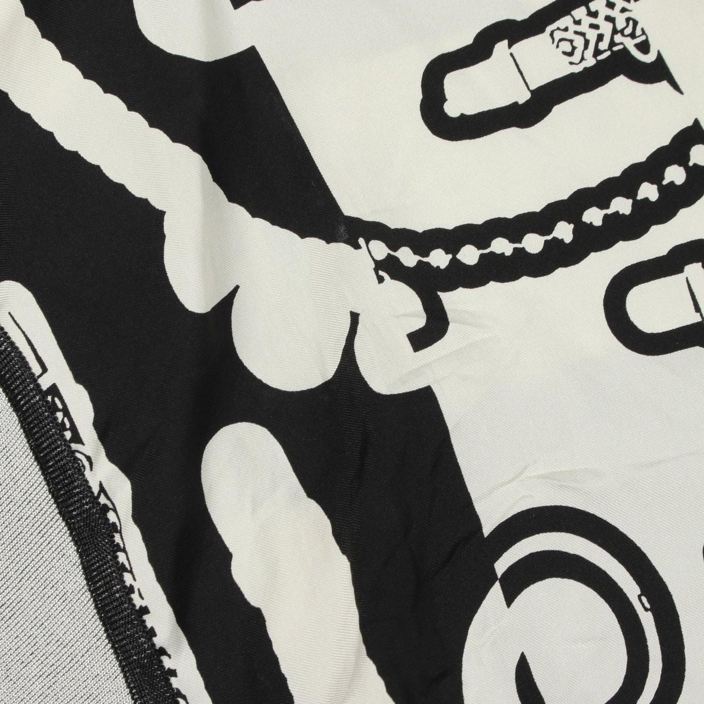 Hermes Knit Twill Lane le Tresor de Medor Scarf Contrast Silk — view 6