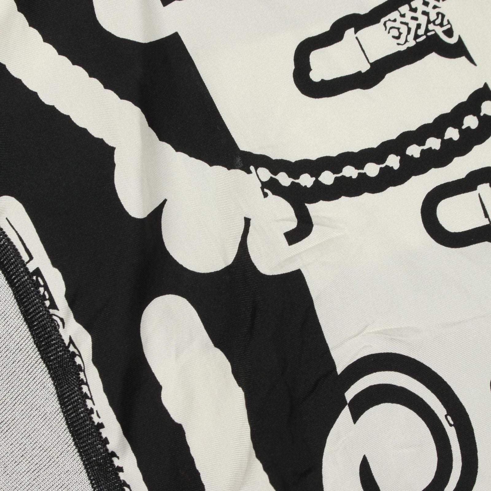 Hermes Knit Twill Lane le Tresor de Medor Scarf Contrast Silk — view 6