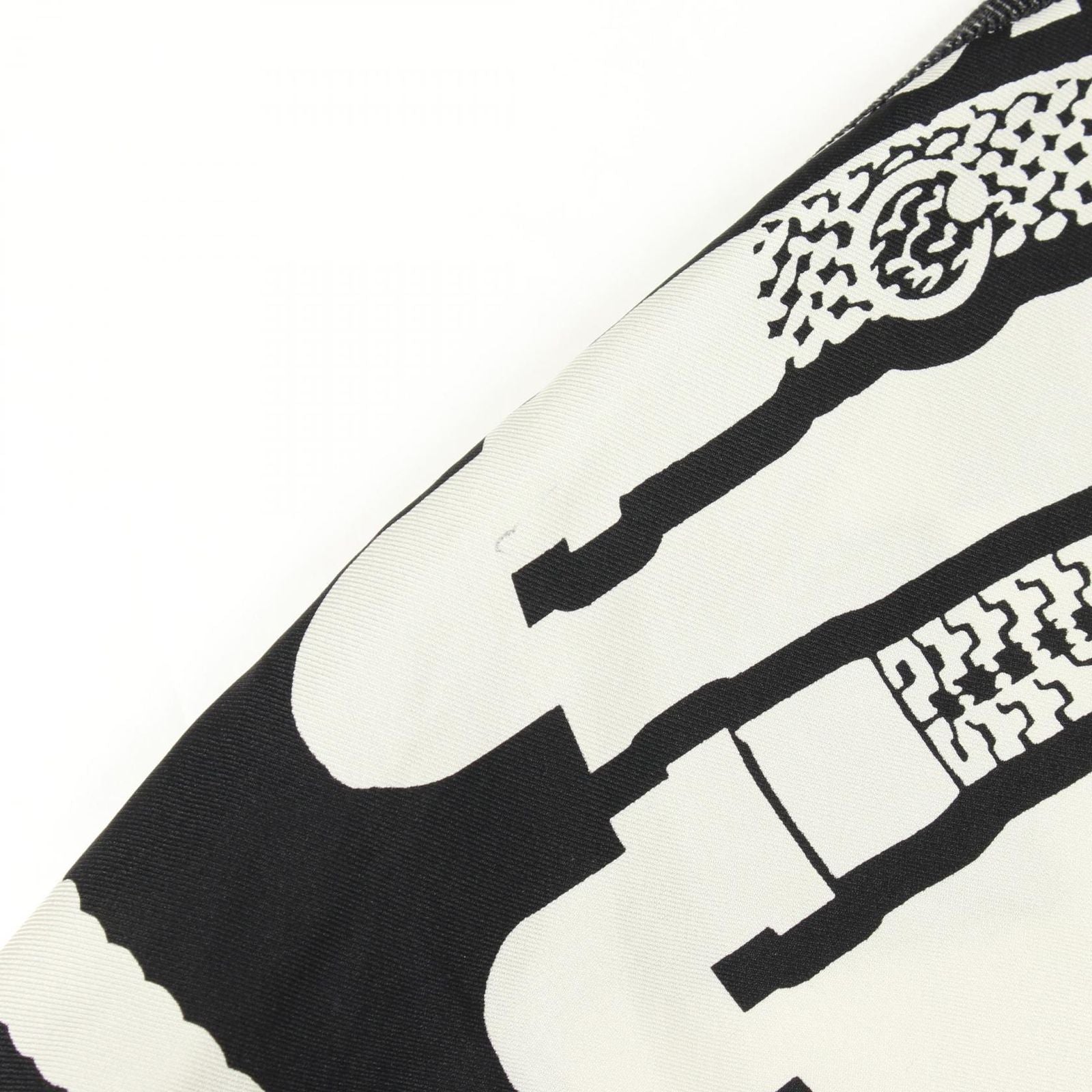 Hermes Knit Twill Lane le Tresor de Medor Scarf Contrast Silk — view 7