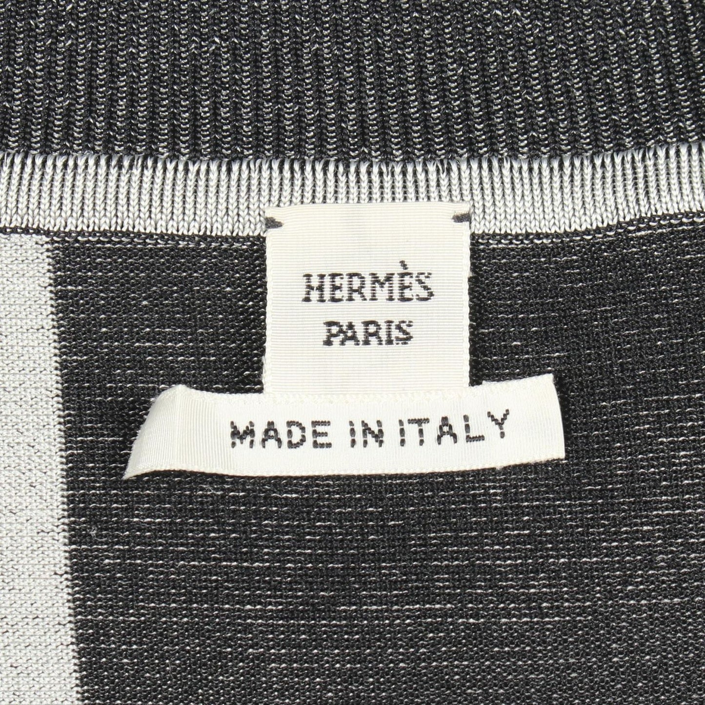 Hermes Knit Twill Lane le Tresor de Medor Scarf Contrast Silk — view 3