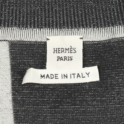 Hermes Knit Twill Lane le Tresor de Medor Scarf Contrast Silk — view 3