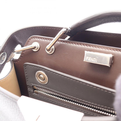 Fendi Handbag Peekaboo ISeeU Small 2-Way Charcoal Gray Leather — view 6