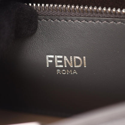 Fendi Handbag Peekaboo ISeeU Small 2-Way Charcoal Gray Leather — view 5