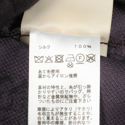 Hermes Pants en Desordre Finesse Twill Lane Purple Silk — view 4