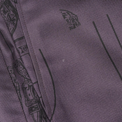Hermes Pants en Desordre Finesse Twill Lane Purple Silk — view 6