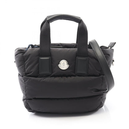 Moncler Tote Mini Caradoc 2-Way Black Nylon Leather