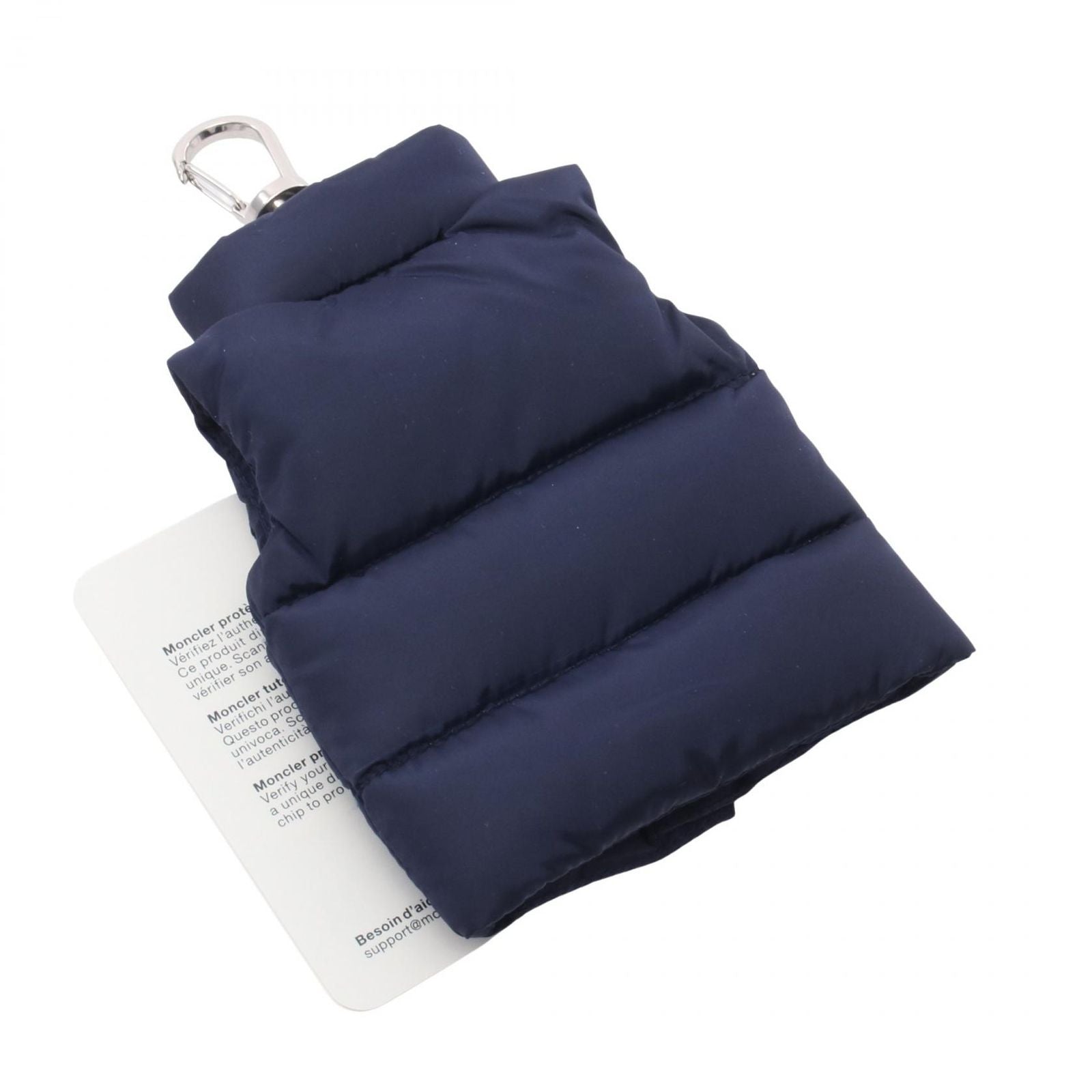 Moncler Charm Vest with Key Ring Black Nylon Leather — view 2