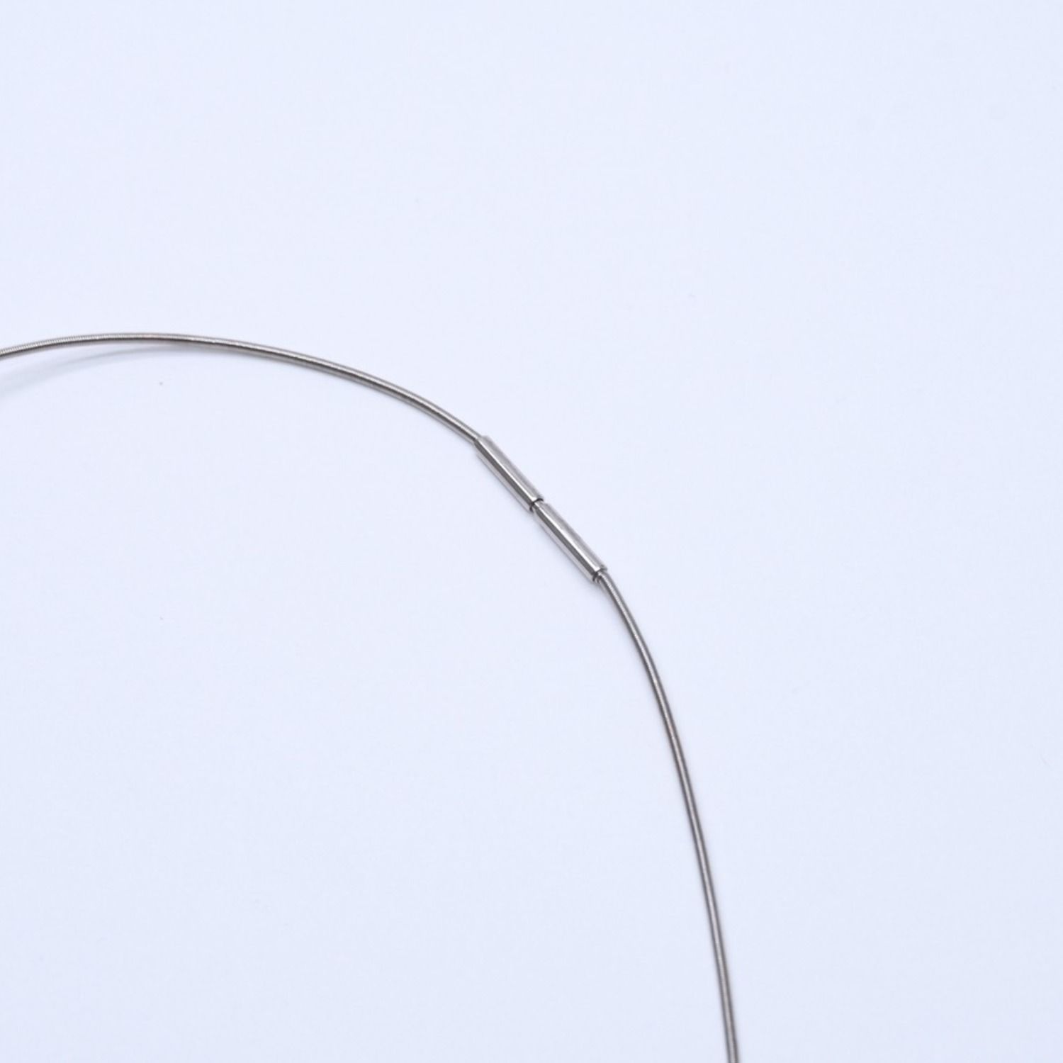 Hermes Cage D'h Cube Wire Necklace Silver — view 5