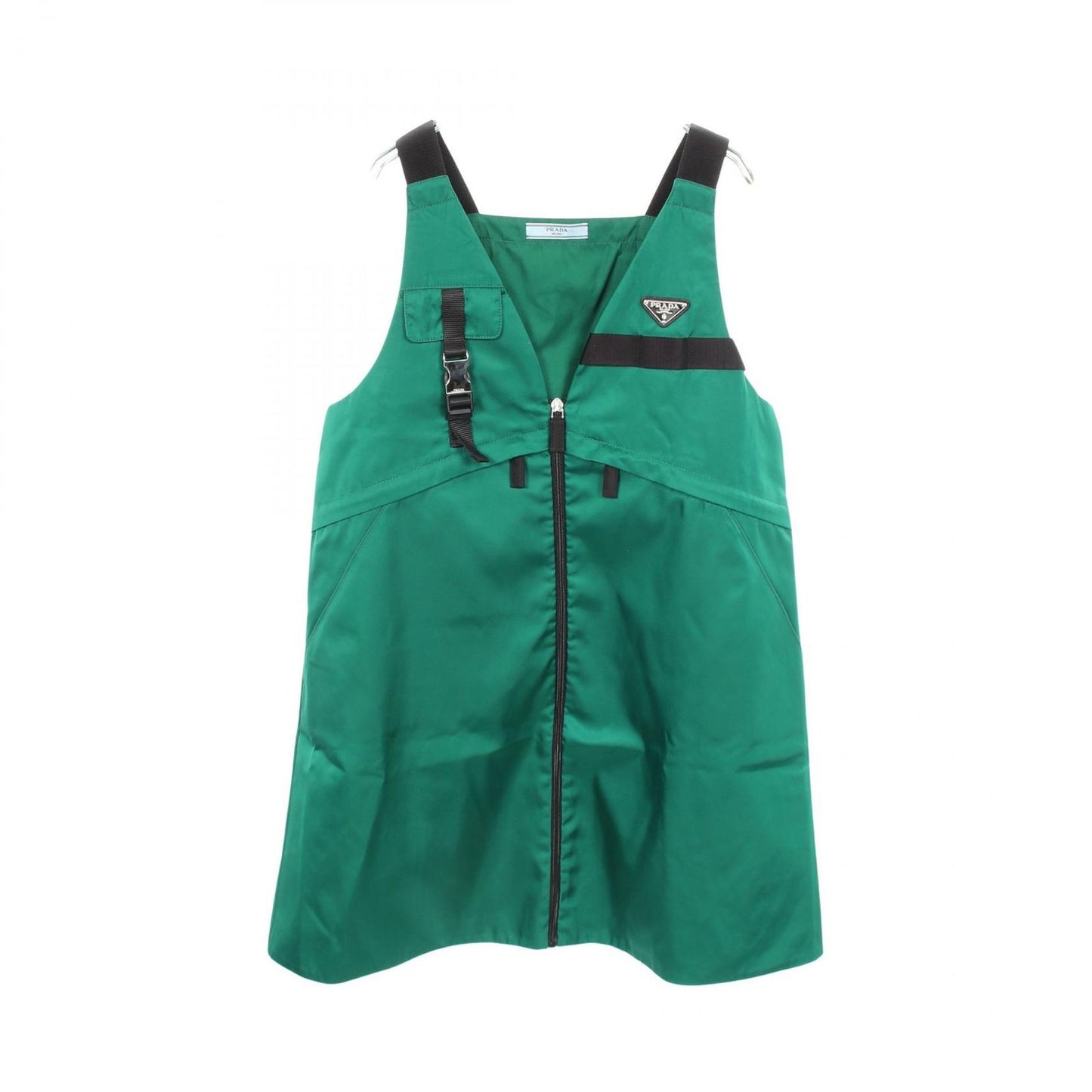 Prada Dress Re-Nylon Triangle Plate Sleeveless Nylon